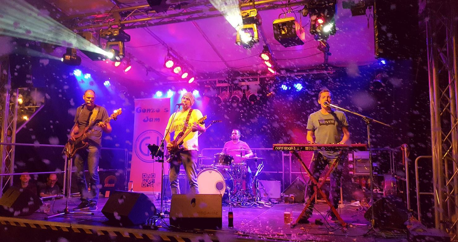 Bild der Band Gonzo's Jam auf der Bühne