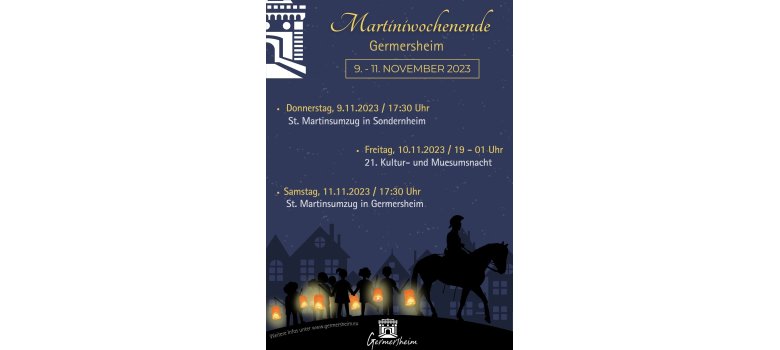 Martiniwochenende in Germersheim vom 09. bis 11. November