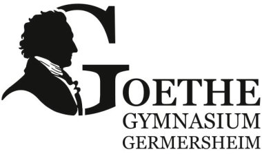 Logo des Goethe Gymnasium Germersheim in Schwarz/Weiß