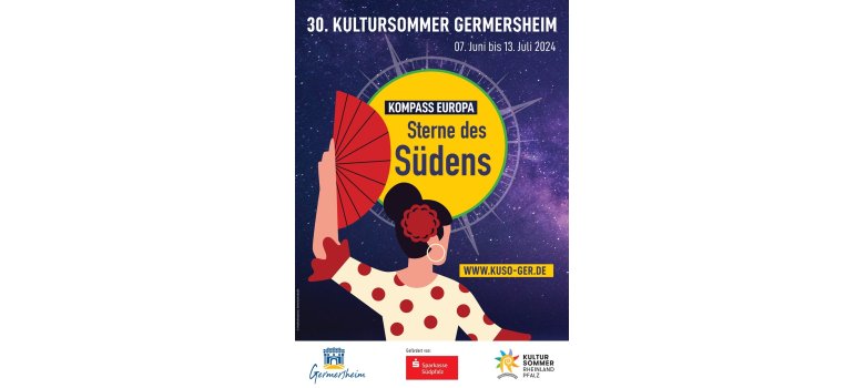 Plakat zum 30. Kultursommer Germersheim vom 07.06. bis 13.07.2024