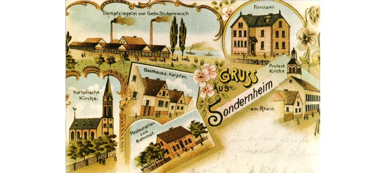 Historische Postkarte Sondernheim
