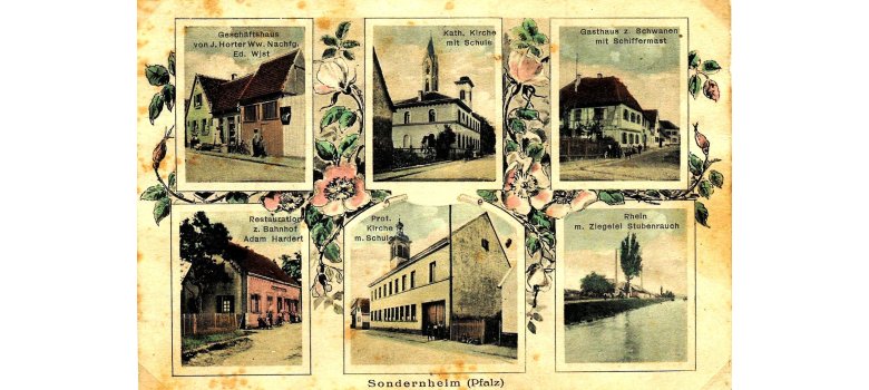 Historische Postkarte Sondernheim