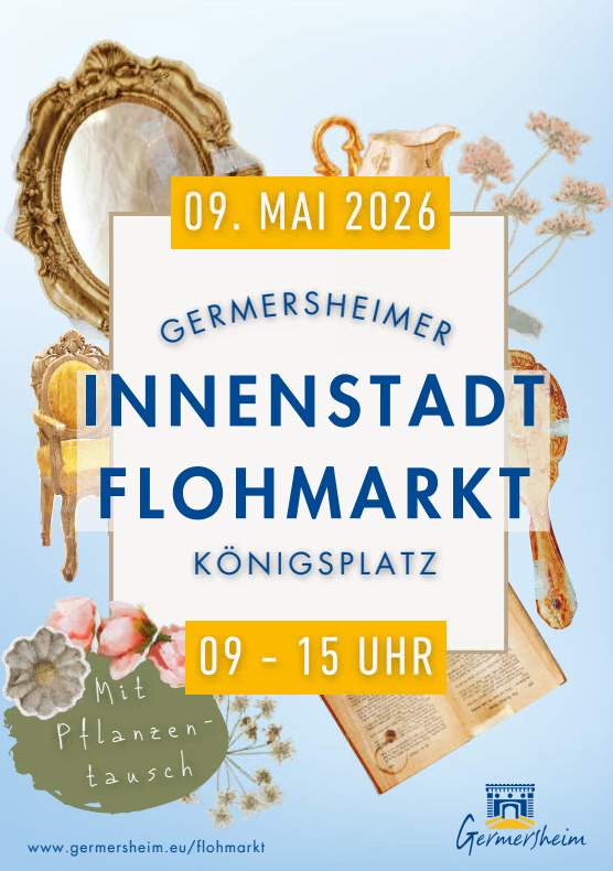 Innenstadt-Flohmarkt am 09.05.2026 in Germersheim, Königsplatz