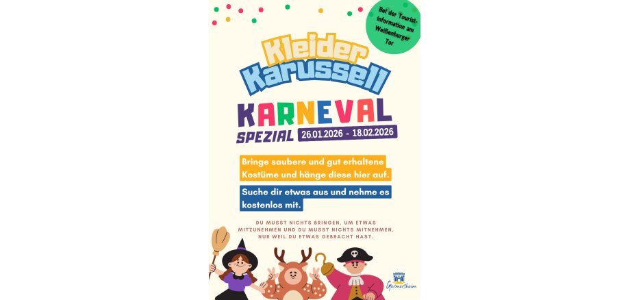 Kleider-Karussell - Karnevalsaktion 2026