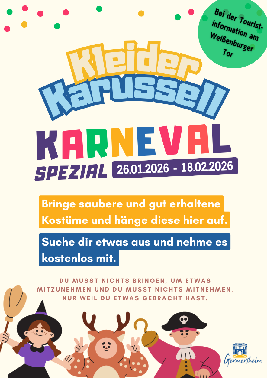 Kleider-Karussell - Karnevalsaktion 2026 Kleider-Karussell - Karnevalsaktion 2026