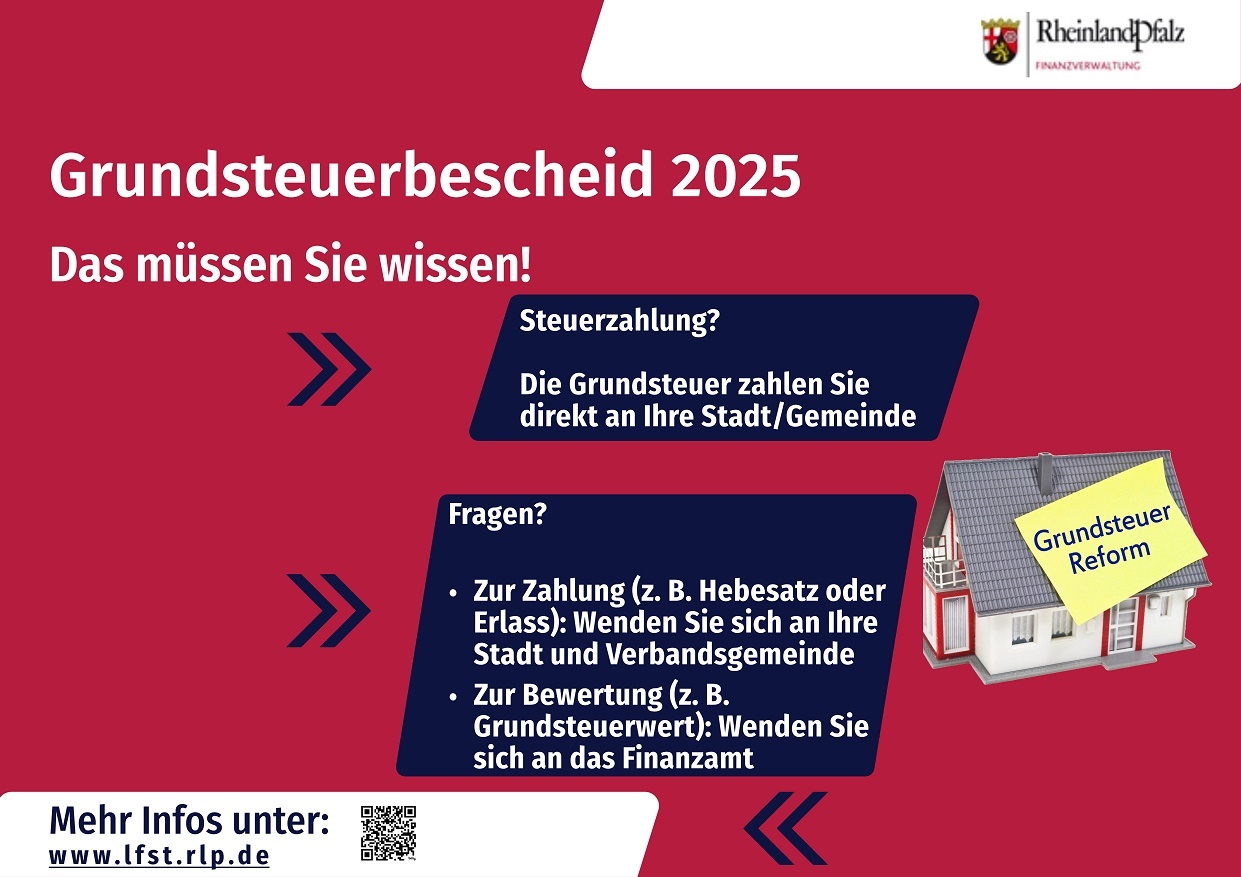 Grundsteuerbescheid 2025 - Informationen vom Landesamt für Steuern (www.lfst.rlp.de)