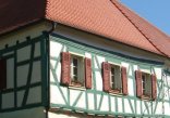 Ansicht einer Fachwerkfassade